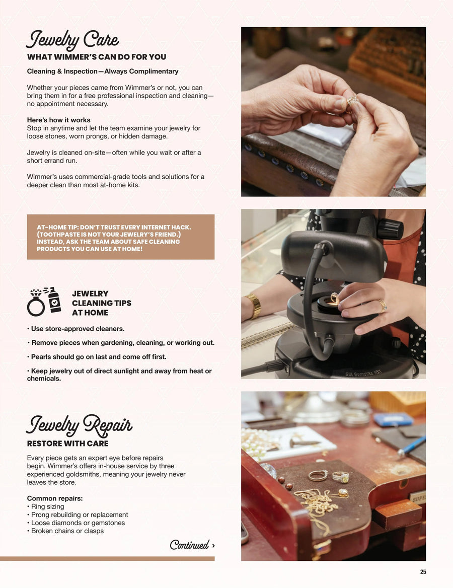 Spring Cleaning for Your Jewelry Box: Services at Wimmer's Diamonds