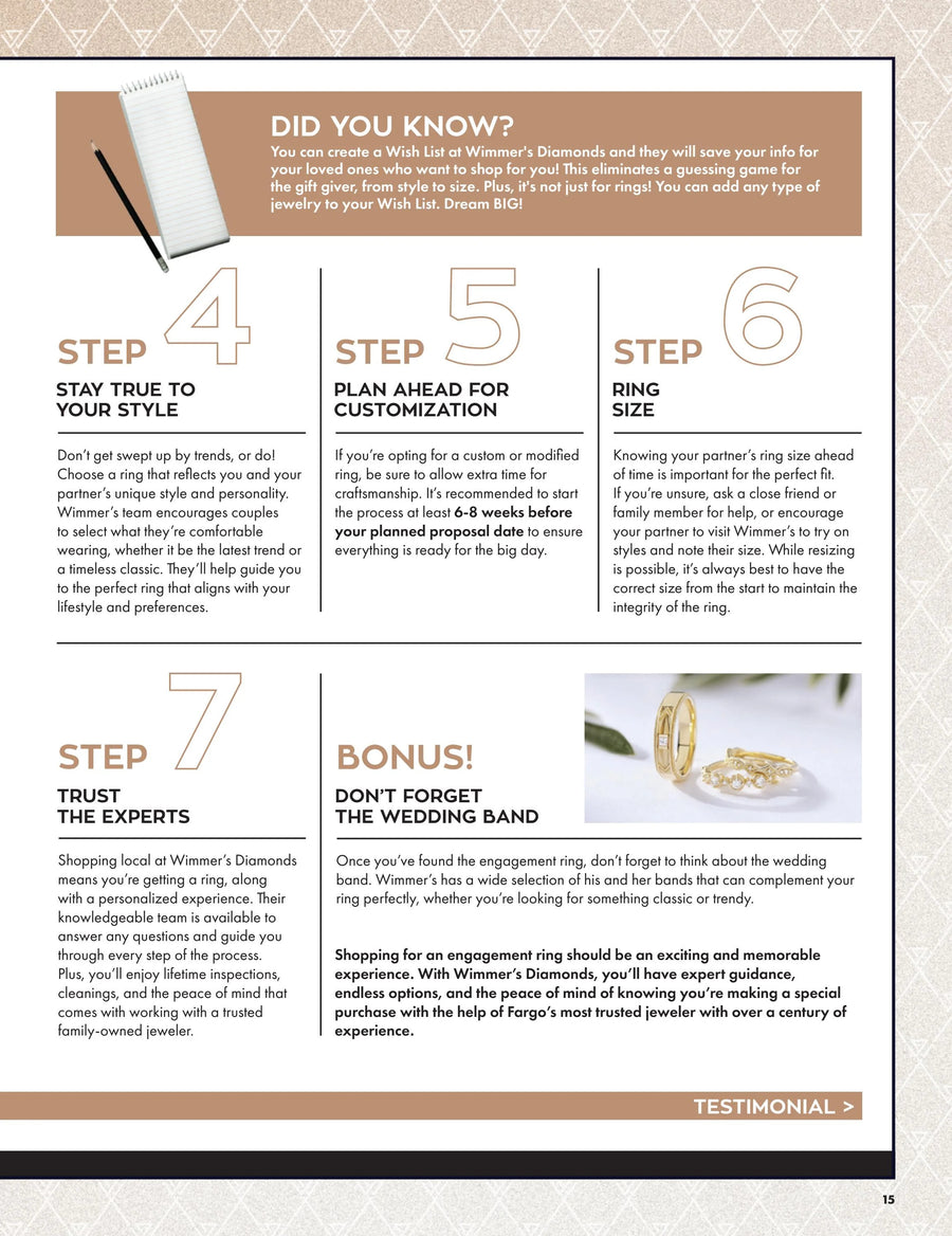 7 Easy Steps to Shop Engagement Rings at Wimmer’s Diamonds