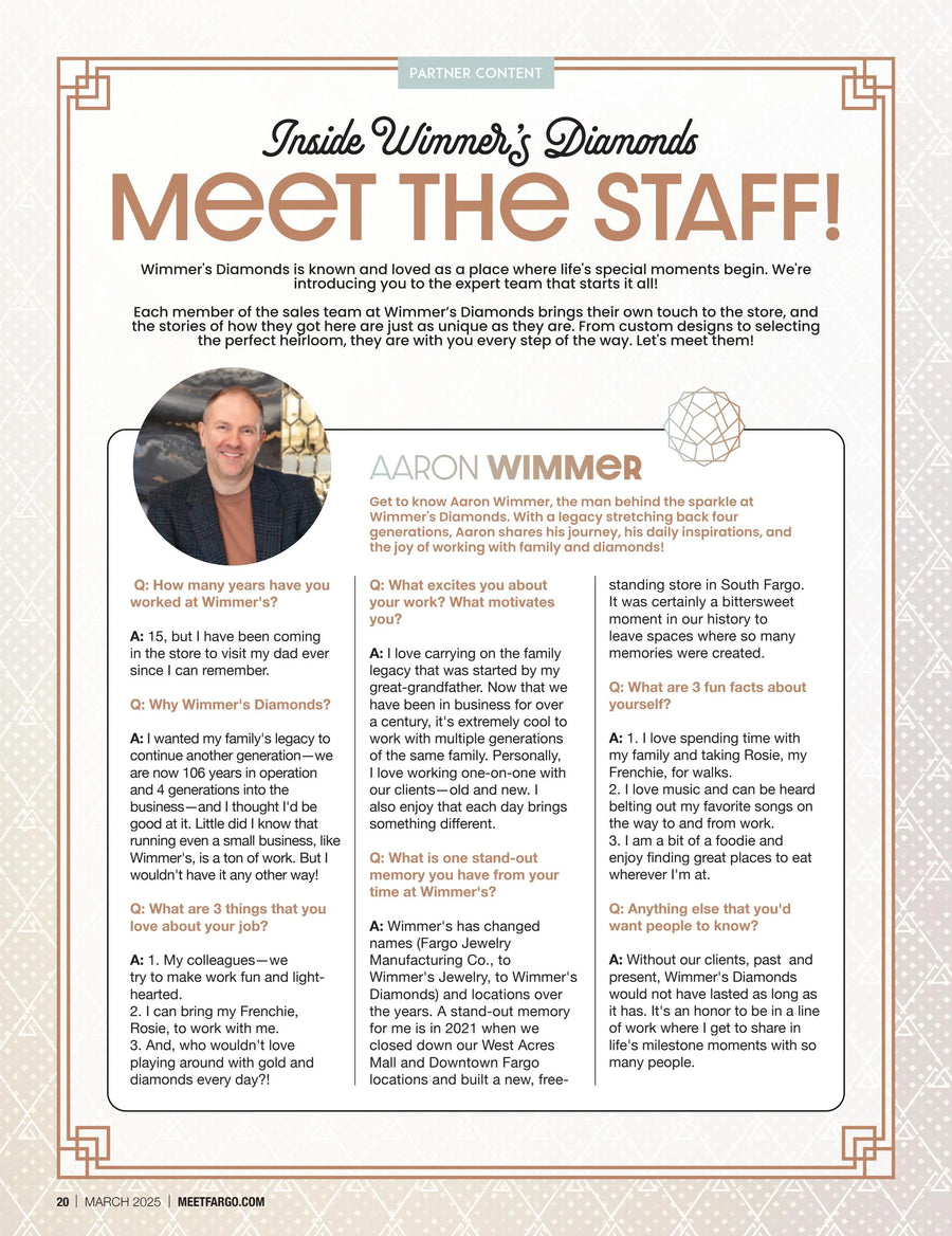 Meet the Experts with Wimmer’s Diamonds!